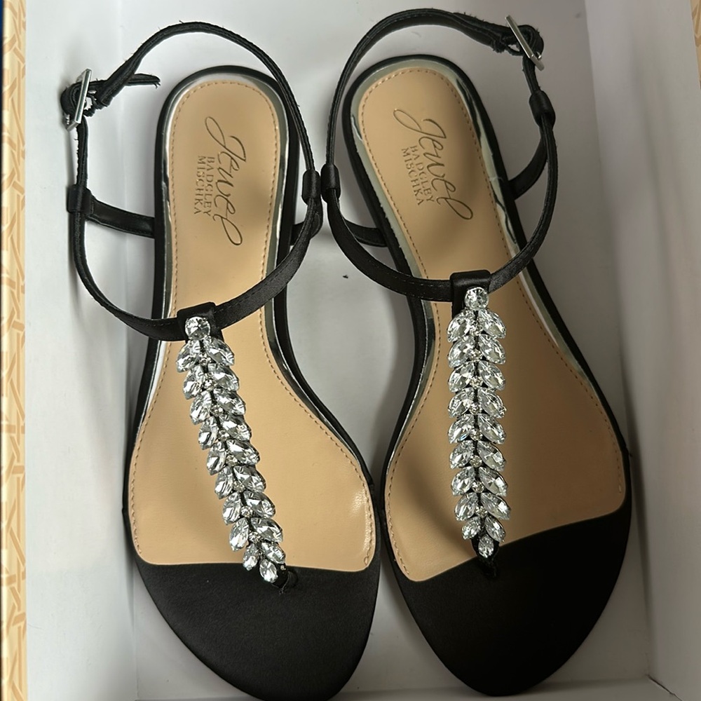 Women’s Jeweled Flat Sandals size 6